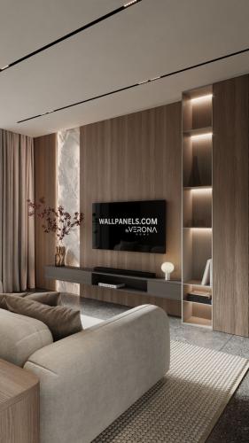 وحدة تلفاز بأستخدام بديل الشيبورد الخشبي وبديل الح...