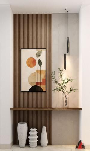 مدخل بسيط بأستخدام بديل الخشب ( السعر للمترين )