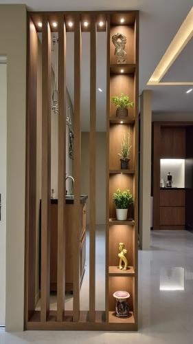 بارتشن بلون جذاب مع أرفف داخليه ( السعر للمتر الوا...