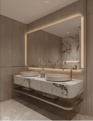 خلفية مغاسل أنيقه بأستخدام بديل الشيبورد