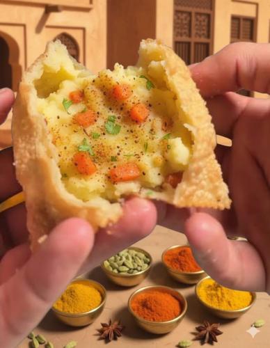 Medini Balf (bread) with vegetables and potatoes a...