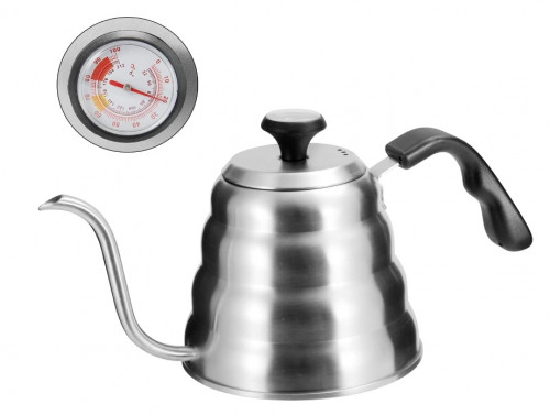 ابريق تقطير القهوة مع معيار للحرارة