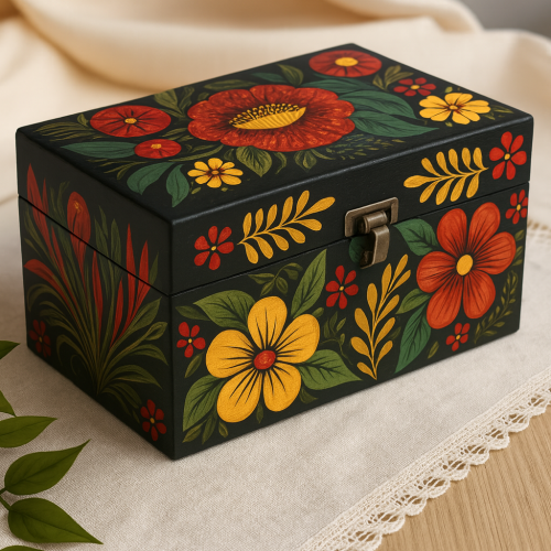 Painting on the memory box