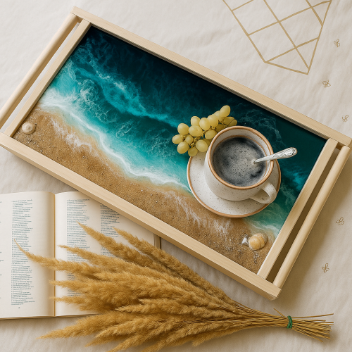 Workshop for making a sea tray with the art of mix...