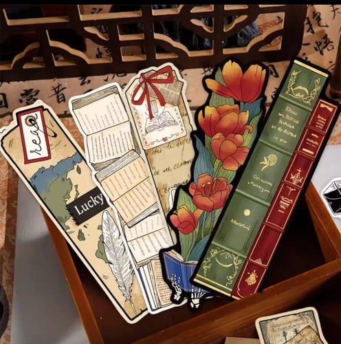 فواصل ورقية جميلة و مميزة للكتب -ذوق كلاسيكي في ال...