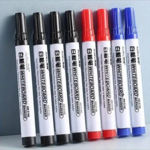 مجموعة أقلام سبورة -6 أقلام قابلة للمسح