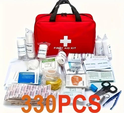 حقيبة الإسعافات الأولية الشاملة - 3344 قطعة طبية ا...