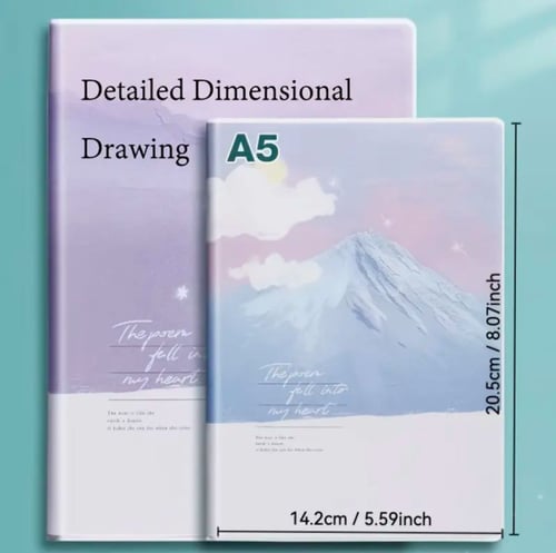 دفتر قابل للتخصيص بصورتك أو صورة من تحب / بخامة من...