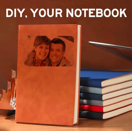 دفتر قابل للتخصيص بصورتك أو صورة من تحب / بخامة من...