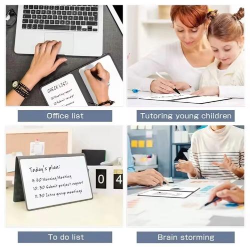 دفتر مذكرة للسبورة البيضاء مقاس A5 قابل لإعادة الا...