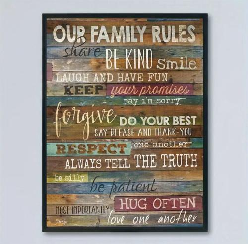 اجعل لعائلتك قواعد وثيقة و حميمية مبنية على الود و...