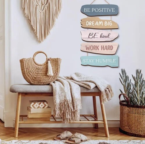 كن ايجابي / احلم احلام كبيرة / كن لطيف / اجتهد في...