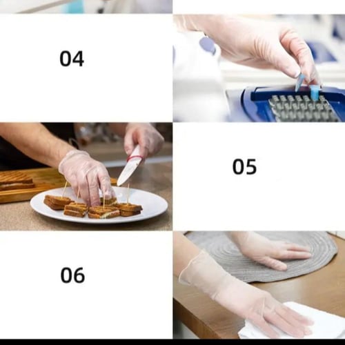 قفازات تنظيف مقاومة للزيت مُطوّرة 50 قطعة