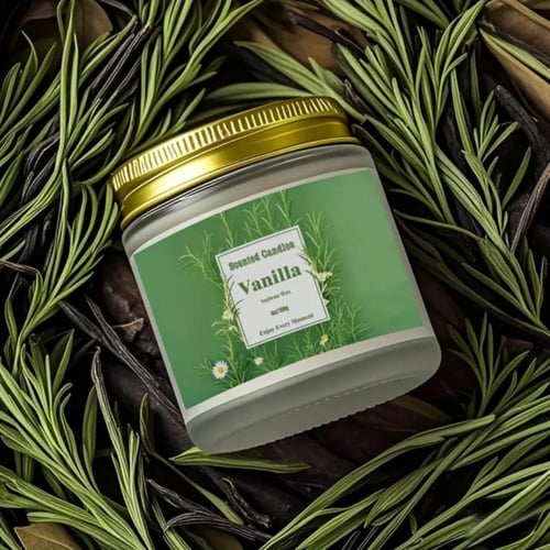 حزمة من 4 شموع صويا، لافندر، وردة، فانيليا، صندل و...