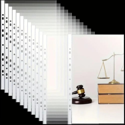 200 قطعة حافظة ورق بلاستيكية A4 - أظرف بألوان متنو...