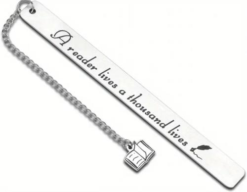 يعيش القارئ ألف حياة - فاصل كتاب أنيق و ناعم من مع...