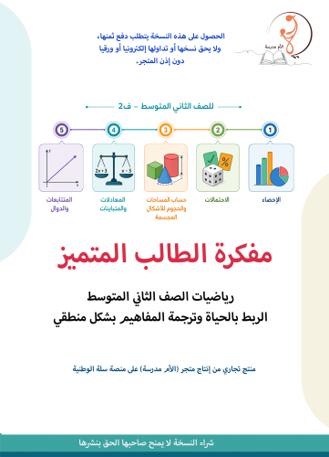 مفكرة الطالب المتميز في رياضيات 2م - ف2