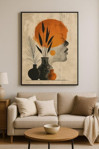 لوحة جدارية " غروب السكينة "