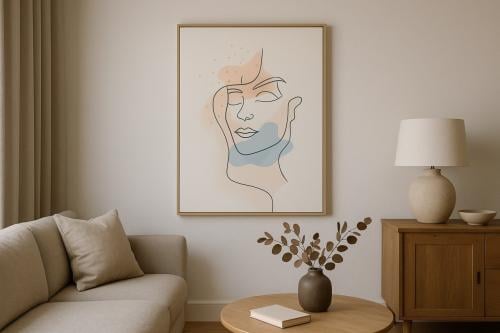 لوحة جدار " همسات الوجوه "