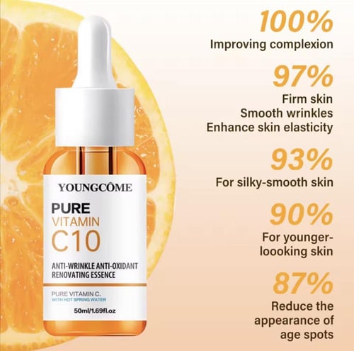 سيروم فيتـامين C + حمض الهيالورونيك