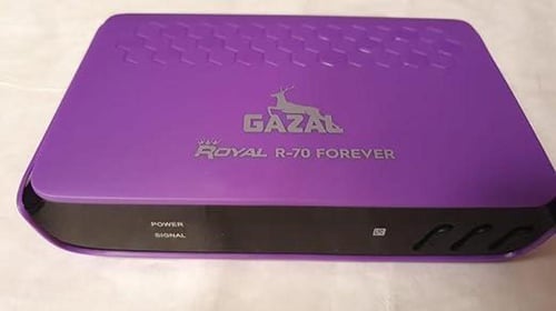 رسيفر غزال رويال 701 فورايفر 5G مستعمل جديد بالكرت...