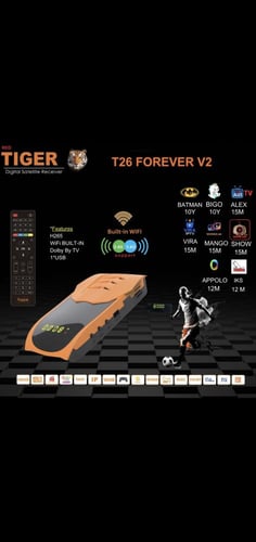 رسيفر تايجر T26 الإصدار الثاني Tiger T26 فورايقر V...