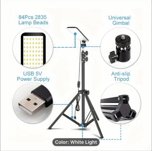 مصباح إضاءة LED محمول بقاعدة ثلاثية قابلة للتعديل...