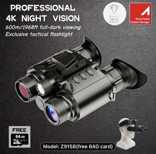 ‎دربيل ليلي احترافي 4K Z9158: رؤية ليلية فائقة مع...