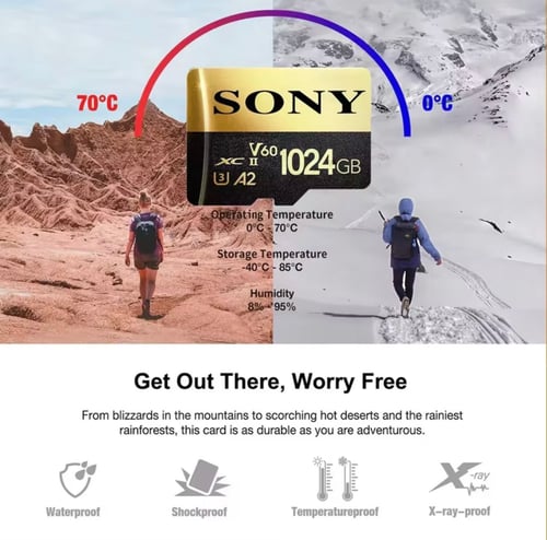 بطاقة تخزين ذاكرة 64 قيقا سوني SONY