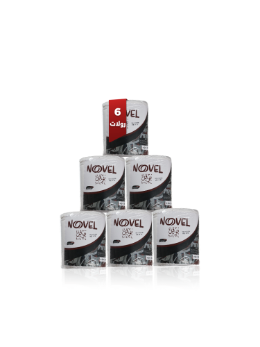 كرتونة 6 رولات - مناديل رول 150 متر نوفل