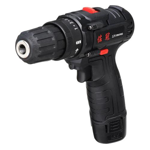 Wireless drill ELIKLIVE quantity 2 batteries 12 vo...