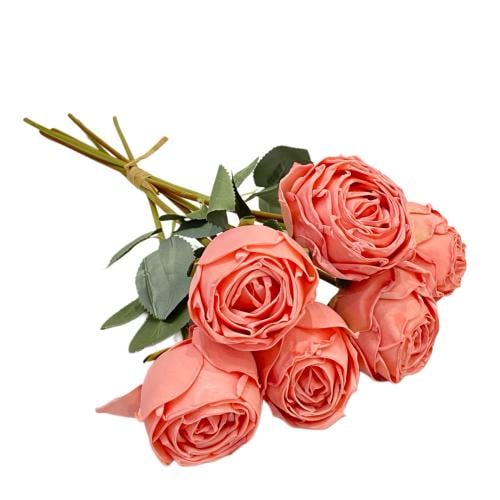 باقة ورود الجوري الصناعية 7وردات