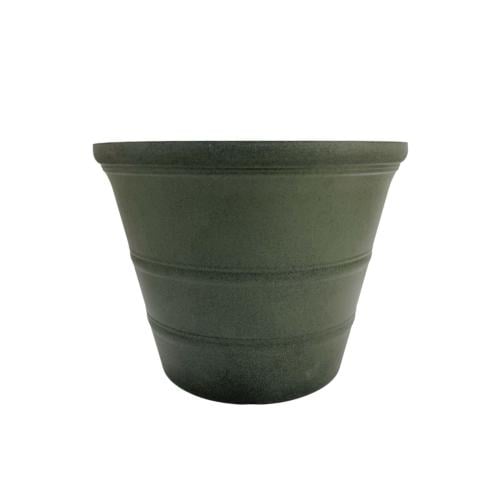 مركن زرع بلاستيك اخضر دائرية 30*30*24سم