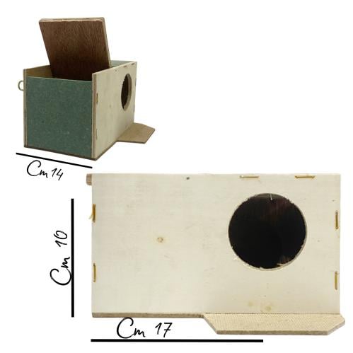 كوخ خشب بياضة طيور صغيرة 1231009