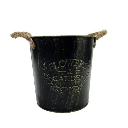 مركن زرع حديد شكل ريفي 19*18سم