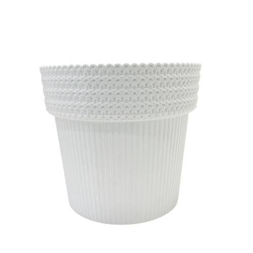 مركن زرع بلاستيك دائري 20*20*18سم