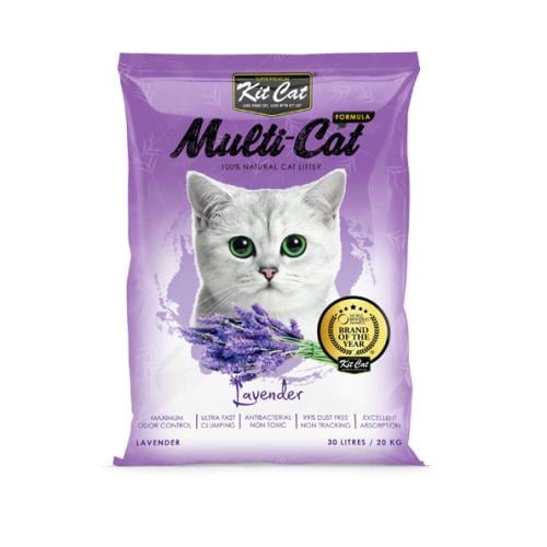 رمل القطط من نوع "كت كات برائحة اللافندر 20kg
