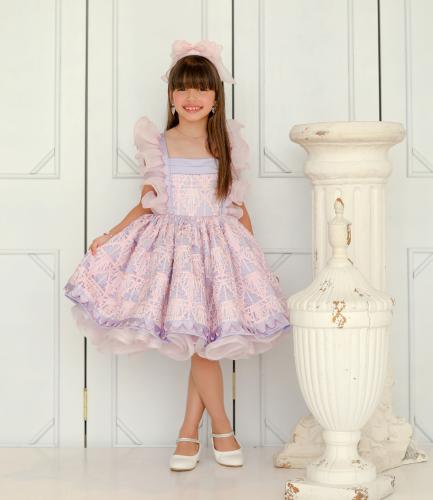 Purple lace dress
