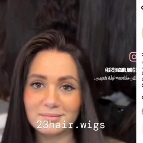 شعر طبيعي فروة حرير سويسري الطول 18 انش