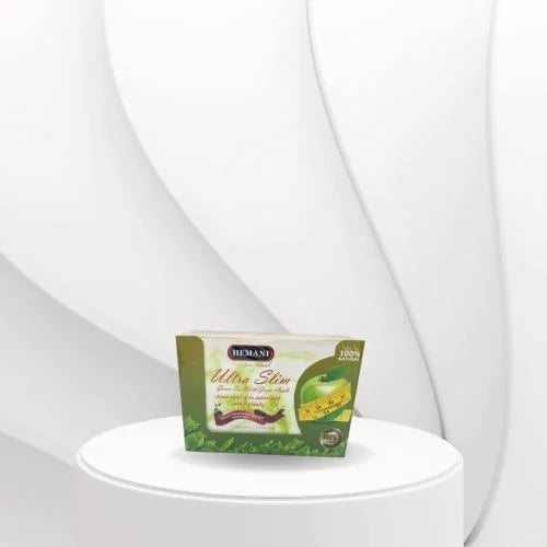 Green apple tea carton