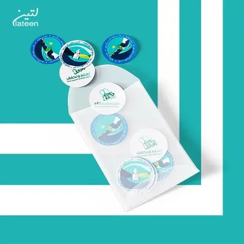 National Day sticker, single cut