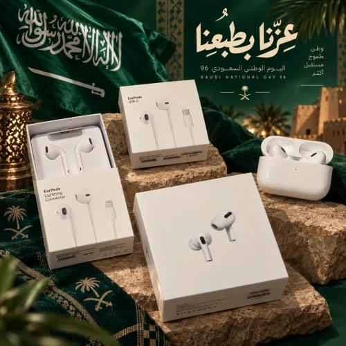 سماعة الايربودز برو + سماعة سلك