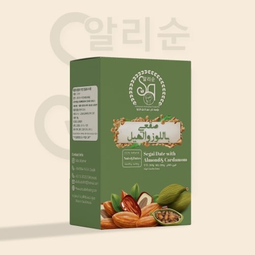 تمر صقعي محشي باللوز والهيل 500 جم