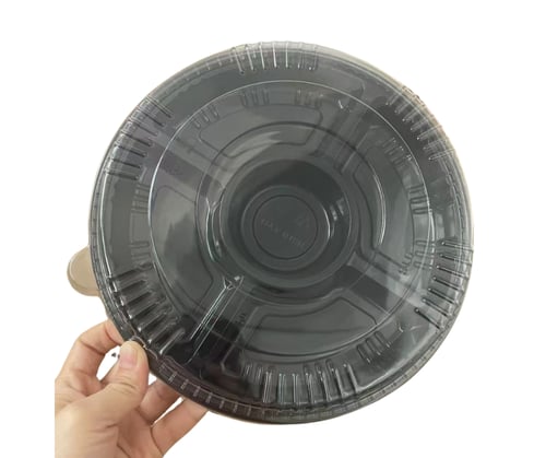 صحن بلاستيك دائري مقسم قطر الصحن 24سم - صحن تقديم...