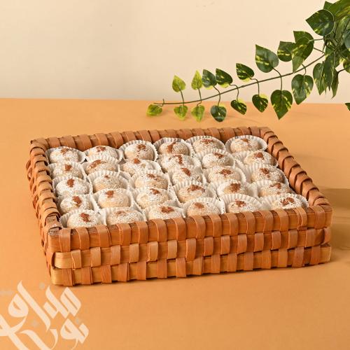 سلة قش فطيرة التفاح