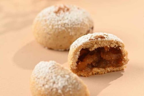 سلة قش فطيرة التفاح