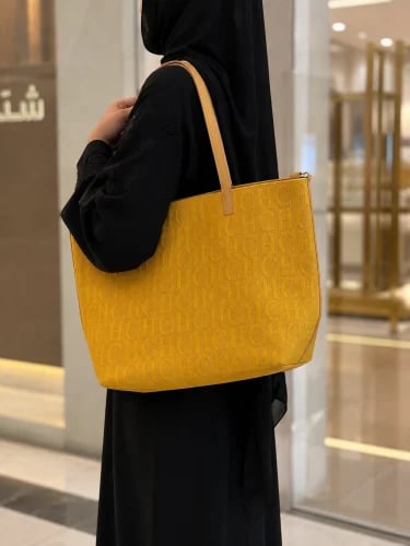 حقيبة سي اتش توت باق ماستر حجم كبير اسو/اصفر