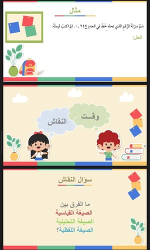 القيمة المنزلية ضمن اجزاء الالف