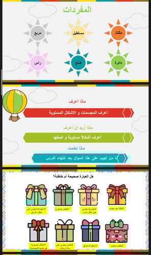 الأشكال المستوية