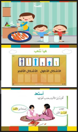 مقارنة الأطوال و ترتيبها